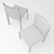 Modern B&B Italia Doyle Chair 3D model small image 3