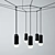 Minimalist Wireflow Pendant Light 3D model small image 2