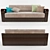 Modern & Versatile Allegro Sofa 3D model small image 3