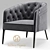 Elegant Vittoria Frigerio Armchairs 3D model small image 2