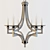 Elegant Nocturne Chandelier 3D model small image 1