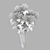 Elegant White Chrysanthemum Bouquet 3D model small image 3