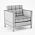 Elegant Ulrik Armchair: Comfort in Every Detail 3D model small image 3