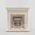 Marble Electric Fireplace 3D model small image 1