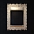 Elegant Silver Mirror with CARO CASA Frame 3D model small image 1
