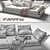 Flexform Sunny Sofa: Modern and Versatile Comfort 3D model small image 3