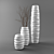 Elegant Saveri Vases 3D model small image 2