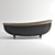 Luxury Leather-Covered Stone Bath 3D model small image 3