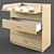 Convertible Baby Chest: Space-Saving & Stylish 3D model small image 1