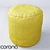 Bolzan Letti Round Pouf 3D model small image 1