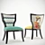 Elegant Currey Garbo Armchair 3D model small image 2