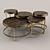 Elegant Lotus Coffee Table 3D model small image 1