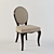 Modern Velvet Accent Chair 3D model small image 1