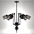 Vintage Loft Spider Chandelier 3D model small image 2