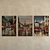 Cityscape Paintings Set 3D model small image 1