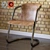 Vintage-Style Steel & Leather Armchair 3D model small image 2