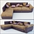 Bellus Denver Sofa: Modern Comfort 3D model small image 1