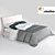 Nicoline Twister Bed 3D model small image 1