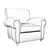 Manhattan Leather Armchair: Stylish & Luxurious 3D model small image 3