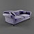 Elegant Etienne Sofa by Parker Knoll 3D model small image 1