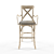 Modern Steel Bar Stool 3D model small image 1