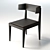 Sleek Ash Base Chair 3D model small image 1
