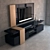 Modern Chest + TV Panel: Grupo Mobilfresno Mijo Collection 3D model small image 2