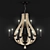 Elegant Middlefield Chandelier - 12 Candle Design 3D model small image 1