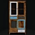 Babalou Wardrobe-Vitrine: Stylish Storage Solution 3D model small image 1