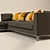 Sleek Modular Sofa by B&B Italia MAXALTO 3D model small image 2