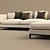 Sleek Modular Sofa by B&B Italia MAXALTO 3D model small image 3