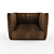 Vintage Leather Armchair 3D model small image 1