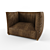 Vintage Leather Armchair 3D model small image 3