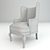 LCI Art No92 Chair - Modern Comfort and Style 3D model small image 3