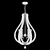 Elegant Middlefield Chandelier: 6 Candlelights 3D model small image 2