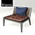 Frigerio Salotti Guilia Chair: The Perfect Blend of Leather and Wood 3D model small image 1