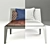 Frigerio Salotti Guilia Chair: The Perfect Blend of Leather and Wood 3D model small image 3