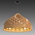 Honeycomb Bamboo Pendant: Crafted Elegance 3D model small image 1