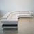 Elegant Italian Leather Sectional Sofa 3D model small image 1