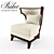 Elegant Atrium Chair: Designer Jacques Garcia 3D model small image 1