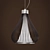 Elegant White Martines Pendant 3D model small image 2