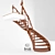 Bespoke Revaldi Wooden Stairs 3D model small image 2