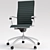 Origami Office Chair: Unmistakable Design 3D model small image 1