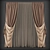 Elegant Window Curtains 3D model small image 1