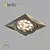 Square 15W LED Downlight 3D model small image 2