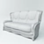 Title: Modern Diso Collection Sofa 3D model small image 2