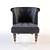 Elegant Comfy Armchair 3D model small image 1