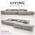 Modern Living Divani NeoWall Sofa 3D model small image 1