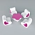 Deluxe Heart and Flower Kids Furniture 3D model small image 1