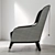 Giorgetti Massimo Scolari: Elegant Wood and Upholstered Seating 3D model small image 3